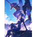 Neon Genesis Evangelion-Rei&Unit-00 Sky Battle Scene