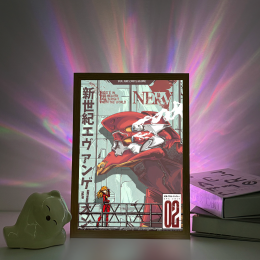 Neon Genesis Evangelion-Asuka Langley Retro Art