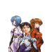 Neon Genesis Evangelion-Main Pilots&Eva Units Classic Art