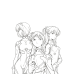 Neon Genesis Evangelion-Main Pilots&Eva Units Classic Art
