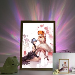 Neon Genesis Evangelion-Rei&Asuka Formal Dress Elegant Art