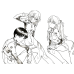 Neon Genesis Evangelion-Shinji, Rei&Asuka Cockpit Trio Scene Neon Genesis Evangelion-Shinji, Rei&Asuka Cockpit Trio Scene