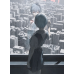 Neon Genesis Evangelion-Rei Ayanami Reflection City Scene