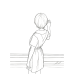 Neon Genesis Evangelion-Rei Ayanami Reflection City Scene