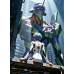 Neon Genesis Evangelion-Rei & Unit-01 Light Beam Scene
