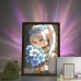 Frieren - Frieren with Blue Flower Crown & Bouquet Art