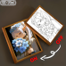 Frieren - Frieren with Blue Flower Crown & Bouquet Art