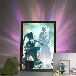 Frieren - Frieren & Himmel Statue Forest Scene