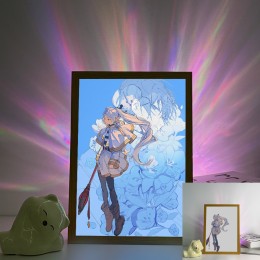 Frieren-Frieren Blue Floral Art