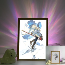 Frieren - Frieren Blue Flower & Scroll Art Scene