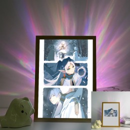 Frieren - Frieren & Himmel Snowy Forest Panel Art