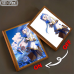 Frieren - Frieren with Fern & Stark Blue Flower Field Art