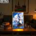Frieren - Frieren with Fern & Stark Blue Flower Field Art