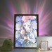 Frieren - Frieren with Pink & Blue Floral Bouquet Portrait