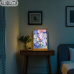 Frieren - Frieren with Pink & Blue Floral Bouquet Portrait