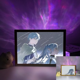 Frieren - Frieren & Himmel Starry Meteor Night Art Scene